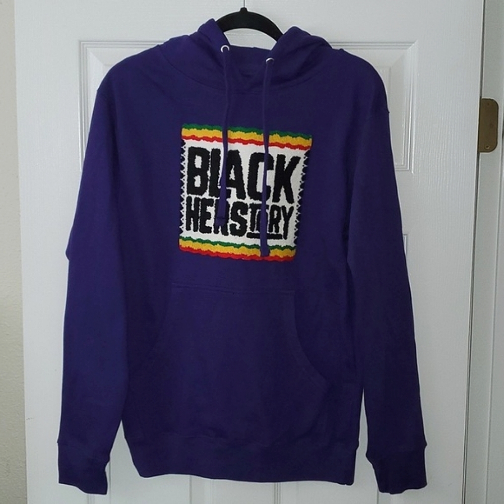 BLKHISNHERS "Black Herstory" Hoodie Size Small
